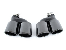 Black Rear Diffuser + Exhaust Tips for Audi A4 B9 S-line Sport Bumper 2017-2019