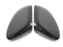 Carbon Look Side Mirror Cover Caps Replacement for VW Golf MK8 2022+ No Assist