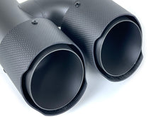 60mm Matte Carbon Exhaust Tips For Audi A4 A5 A6 A7 55-59mm Pipes
