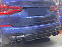 Black Rear Diffuser Exhaust Tips - BMW X3 G01 xDrive30i Sport 18-21