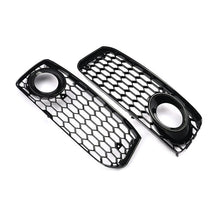 Honeycomb Fog Light Grille Black Trim For Audi A5 S-Line S5 B8 08-12