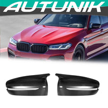 Dry Carbon Fiber Mirror Cover Caps Replace for BMW M5 F90 LHD mc155