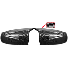 Mirror Cover Carbon Fiber Look Mirror Cap For BMW X5 E70 X6 E71 07-13