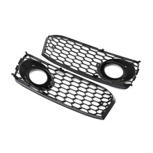 Honeycomb Fog Light Grille Black Trim For Audi A5 S-Line S5 B8 08-12