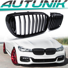 Glossy Black Front Kidney Grill Grille For BMW 7-Series G11 G12 Pre-LCI 2016-2018