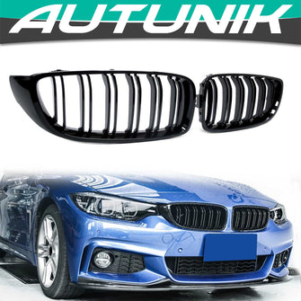 Gloss Black Front Kidney Grill Grille for BMW 4 Series F32 F33 F36 M4 F82 F83 fg31