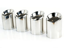 4x Chrome Exhaust Pipe Tail Muffler Tips For BMW F87 M2 F80 M3 F82 F83 M4 60mm Pipes