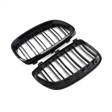 Gloss Black Double Bar Grill Grille For BMW 3 Series E92 E93 06-09