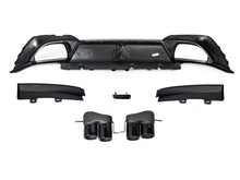 Gloss Black Rear Diffuser with LED Light Exhaust Tips For BMW 3 Series G20 G21 M Sport 19-21