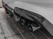 Glossy Carbon Fiber Exhaust Tips Black for BMW G42 G20 G22 G26 G30 60-63mm pipes