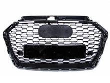 Honeycomb Grille Front Hood Bumper Grill Black For Audi A3 S3 w/o ACC 2017-2019