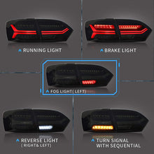 LED Sequential Smoked Rear Lights for VW Jetta 2011-2014 Tail Brake Lamps