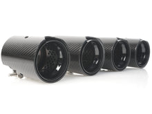 4x Carbon Fiber Exhaust Tips for BMW F80 M3 F82 M4 65-67mm pipes Gloss Black Inner
