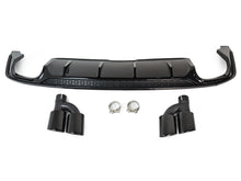 Gloss Black Diffuser Exhaust Tips For Audi A5 F5 S-line 2017-2019