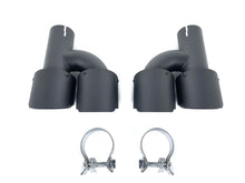 60mm Matte Carbon Exhaust Tips For Audi A4 A5 A6 A7 55-59mm Pipes