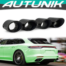 Black Exhaust Tips Muffler Pipe for Porsche Panamera 4S 2017-2022 et165