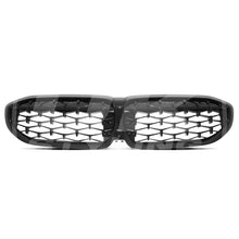 Gloss Black Diamond Front Kidney Grille For BMW 3 Series G20 G21 19-21