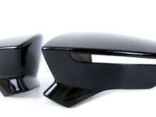 Glossy Black Side Mirror Cover Caps Replacement for SEAT Leon 5F Arona Ibiza KJ