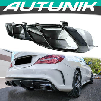 Black Exhaust Pipe Muffler Tips for Mercedes Benz CLA C117 W117 CLA45 W176 A45 et47