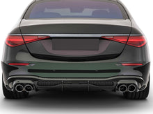 Black Diffuser Exhaust Tips for Mercedes W223 Sedan AMG Bumper 21-24