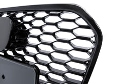 Glossy Black Front Mesh Grille Grill For Audi A6 S6 C7 2011-2014