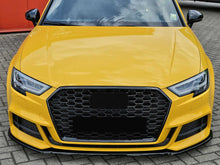 Black Front Bumper Fog Light Grilles Cover For Audi A3 S3 8V S-Line 2017-2020