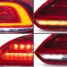 For 2009-2014 Volkswagen Scirocco MK3 Red Rear Lights W/Startup Sequential Pair