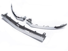 3Pcs Front Bumper Lip Moulding Trim Chrome For Mercedes C Class W205 C205 C43 AMG Line 2014-2018