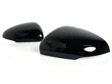 L+R Glossy Black Wing Mirror Cover Caps for Mercedes A Cl. W177 V177 CLA C118 X118 19-23