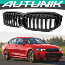 Gloss Black Front Kidney Grille Grill For BMW 3-Series G20 Sedan 2023+