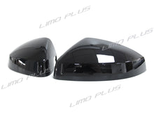 Gloss Black Mirror Covers Replace For Audi A3 S3 RS3 8V 2013-2020 w/ Lane Assist