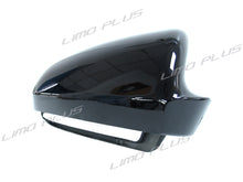 Side Mirror Cover Caps Replacement Glossy Black For AUDI A4 B6 B7 2002-2008 A6 2005-2008 mc53