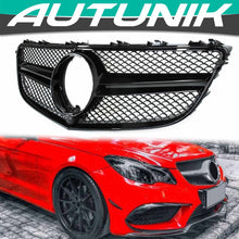 Black Front Mesh Grill Grille for Mercedes C207 A207 Coupe 14-17