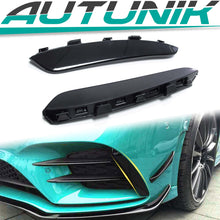 Front Lip Spoiler Aero Kit Side Canards for Mercedes W177 V177 A220 A250 A35 AMG