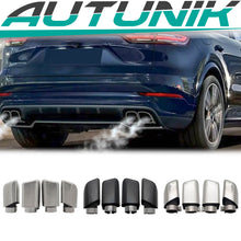 Stainless Steel Exhaust Tips Angle-Cut for Porsche  Cayenne 958 92A S V6 V8 2018-2023