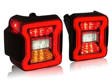 LED Rear Tail Lights for Jeep Wrangler JL 2018-2024 Upgrade Lamps Clear Red