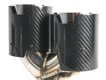 Glossy Carbon Fiber Exhaust Tips Silver for BMW G42 G20 G22 G26 G30 60-63mm pipes