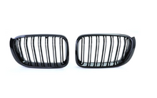 Gloss Black Dual Slats Front Bumper Kidney Grille Grill for BMW X3 F25 LCI X4 F26 from 2014