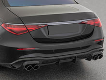 Black Diffuser Exhaust Tips for Mercedes W223 Sedan AMG Bumper 21-24