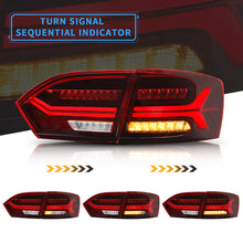 LED Sequential Red Rear Lights for VW Jetta 2011-2014 Tail Brake Lamps