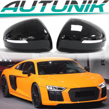 Glossy Black Rearview Mirror Cover Caps Replacement for Audi R8 TT MK2 8J TTS TT RS 06-14
