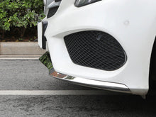 3Pcs Front Bumper Lip Moulding Trim Chrome For Mercedes C Class W205 C205 C43 AMG Line 2014-2018