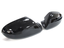 Glossy Black Side Mirror Cover Caps For Audi A6 C7 A6 S6 RS6 12-18 w/o Lane Assist