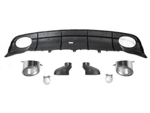 Rear Bumper Diffuser + Muffler Tips For Audi S6 A6 S-line C7.5 16-18