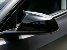 L+R Gloss Black O/S Wing Mirror Cover Caps for Tesla Model 3 2017-2026