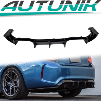 3PCS Glossy Black Rear Bumper Diffuser for BMW F80 M3 F82 M4 15-20