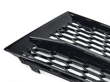 Black Front Bumper Fog Light Grilles Cover For Audi A3 S3 8V S-Line 2017-2020