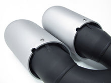 Brushed Silver Exhaust Pipe Muffler Tips For Porsche Cayenne V8 GTS Turbo S 11-14 et9