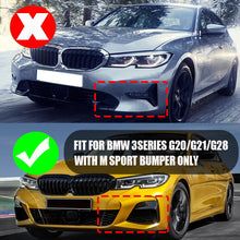 Glossy Black Front Lip Splitter Spoiler for BMW 3 Series G20 G21 Sport 18-21