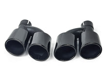 Gloss Black Diffuser Exhaust Tips For Audi A5 F5 S-line 2017-2019